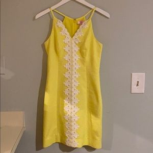 RARE Lilly Pulitzer Yellow Bodycon dress